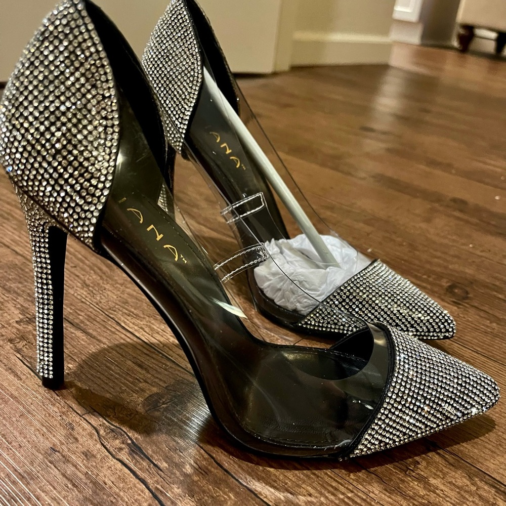 Shiny Transparent hight  heels